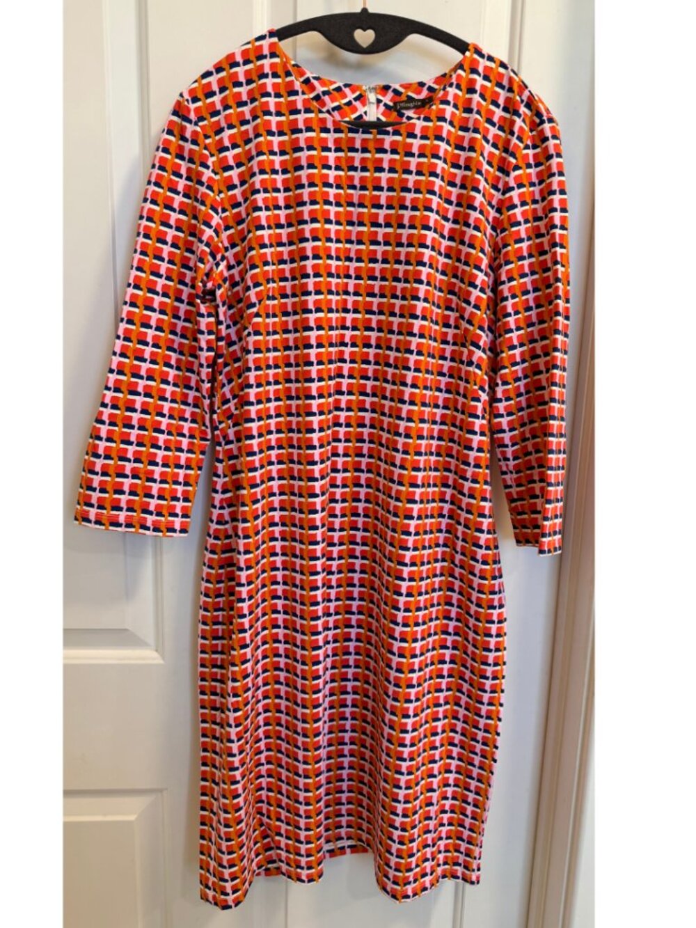 J. McLaughlin Geometric Print Shift Dress Size L